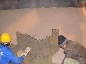 山西临汾山水水泥龟甲网耐磨涂料施工